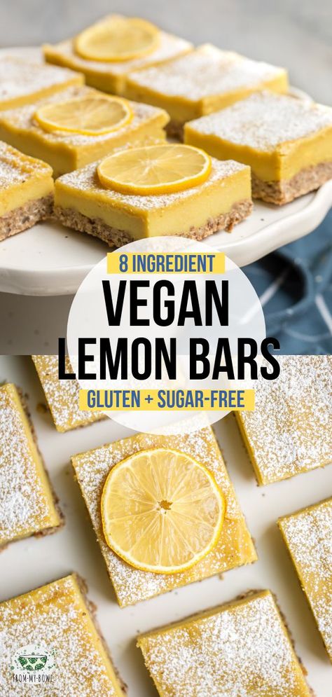 Healthy Vegan Dessert, Vegan Lemon Bars, Dessert Lemon, Gluten Free Lemon Bars, Dessert Halloween, Cheesecake Vegan, Dessert Oreo, Desserts Keto, Cake Vegan