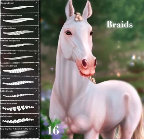 Horse Drawing Tutorial, Procreate Pocket, Horse Braiding, Horse Brushes, Horse Mane, Hair Brush Set, Free Horses, Free Procreate, Paint Brush Art