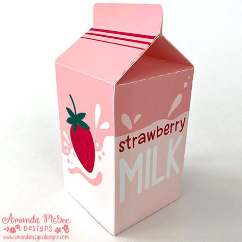 3D Play Food Milk Carton — Amanda McGee Designs Milk Carton Design Ideas, Pottery Milk Carton, Milk Carton Valentine Boxes, How To Make A Milk Carton Out Of Paper, Milk Carton Ideas, Milk Carton Painting, Cardboard Milk Carton Crafts, Milk Carton Vase, Milk Paper Craft