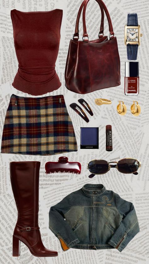 #outfitinspo #outfitboard #styleboard #styleinspo #summeroutfit #coolgirl ' #sadegirl #coolgirlstyle #fashionboard #fashionaesthetic #aesthetic Outfit Collage, Fall Fits, Swaggy Outfits, Outfit Inspo Fall, Mode Vintage, Lookbook Outfits, Dream Clothes, Looks Vintage, Cute Casual Outfits