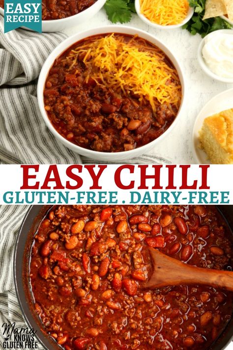 Dairy Free Recipes Gluten Free, Gluten Free Wheat Free Recipes, Glutton Free Crockpot Meals, Gluten And Dairy Free Meals Dinner Ideas, Dairy Free Kid Friendly Dinners, Gluten Free Crockpot Soup Recipes, Crock Pot Gluten Free Recipes, Dairy Free Chilli Recipe, Gf Soups Gluten Free