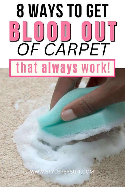 Dealing with blood stains on your carpet can be a bit daunting, but with the right approach, you can effectively remove them. Click to dscover eight effective methods to get blood out of carpet: Blood Out Of Carpet, Blood Makeup, Laundry Hacks, Useful Life Hacks, Stain Remover, Cleaning Hacks, Stain, Carpet, Makeup