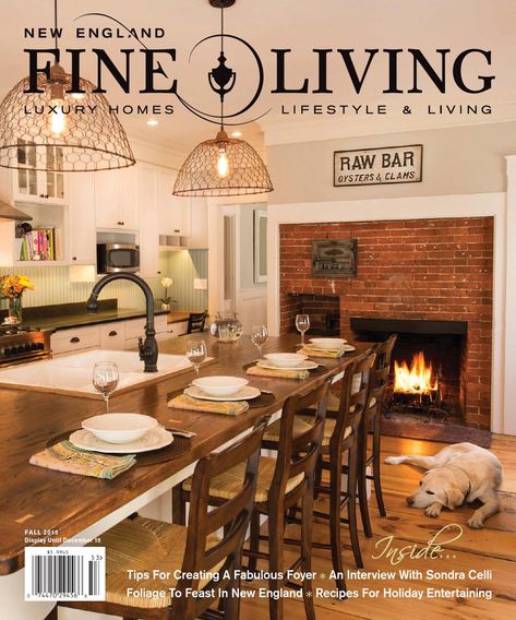 New England Fine Living Fall 2015 by New England Fine Living Magazine - Issuu New England Fine Living, Linda Smith Davis, English Interior Design, Buffet Set Up, England Lifestyle, Living Architecture, Linda Smith, Name Decor, English Interior