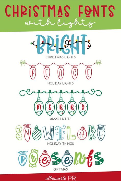 Christmas lights fonts Free Hand Fonts, Christmas Fonts Alphabet, Handwritten Christmas, Merry Christmas Font, Christmas Fonts Free, Learn Hand Lettering, Holiday Fonts, Best Christmas Lights, Light Font