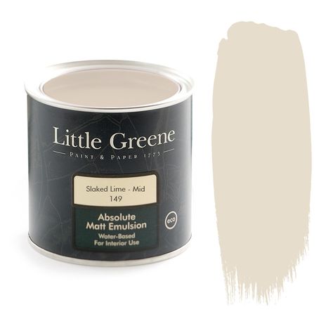 Little Greene Paint - Slaked Lime Mid (149) Hall Colour, Portland Stone, Masonry Paint, China Clay, Go Wallpaper, Wallpaper Uk, Little Greene Paint, Paint Colour, French Grey