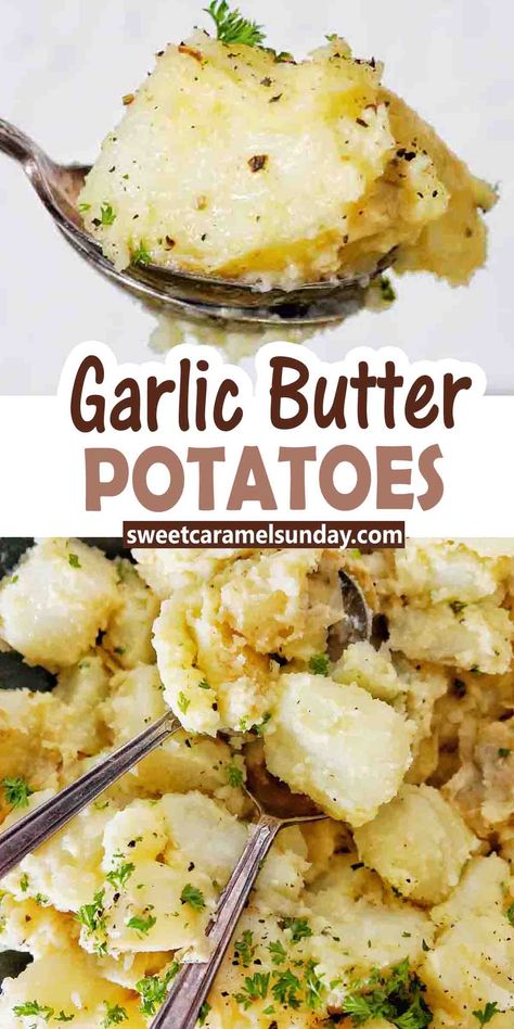 Garlic Butter Parsley Potatoes, Potato Sides For Fish, Garlic And Butter Potatoes, Boiled Garlic Butter Potatoes, Buttery Potatoes In Oven, Best Boiled Potatoes, Golden Potato Mashed Potatoes, Butter Garlic Potatoes In Oven, Garlic Potatoes Stovetop