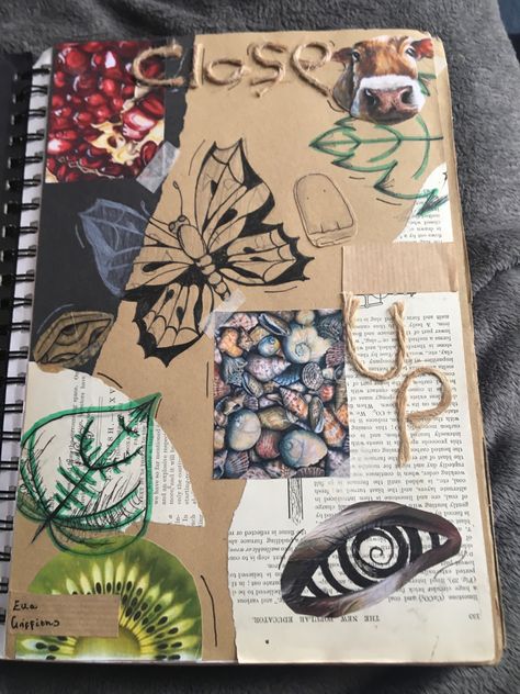 Sketch Book Title Page Ideas, Art Gcse Title Page Ideas, Gcse Art Titles, Gcse Art Environment Title Page, Surrealism Title Page, Title Page Sketchbook A Level, Initial Ideas Art Gcse, Close Up Art Gcse Title Page, Gcse Title Page