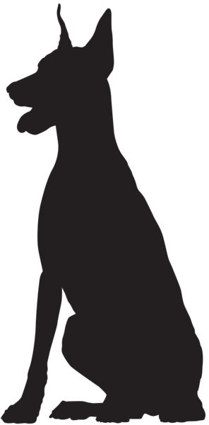 Doberman Silhouette, Doberman Art, Pitbull Art, Doberman Love, Felt Animal Patterns, Cowboy Horse, Magazine Collage, Silhouette Clip Art, Diy Tattoo