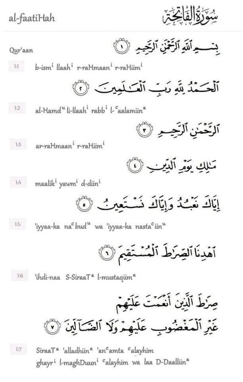 Surat Fatiha, Islamic Surah, Surah Al Quran, Al Fatiha, Coran Quotes, Surah Fatiha, Al Fatihah, Ramadan Kids, I Love You Images