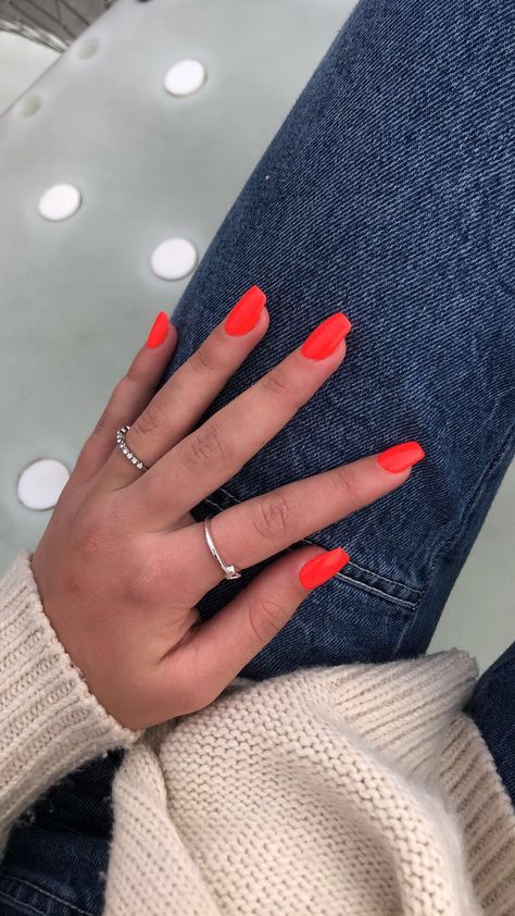 Orange Fall Nails, Autumn Manicure, Kylie Nails, Opi Gel Nails, Summer Gel Nails, Acrylic Nails Coffin Short, Short Acrylic Nails Designs, Dipped Nails, Orange Nails