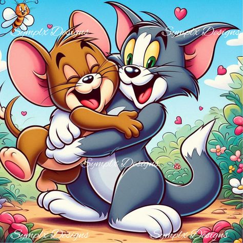 Childhood days. #tomandjerry #tomandjerrycartoon #aigraphics Tomandjerry Wallpaper, Toodles Tom And Jerry, Tom Images Cartoon, Tom And Jerry All Characters, Tom Og Jerry, Dog From Tom And Jerry, Tom And Jerry Cartoon, Disney Toms, School Murals