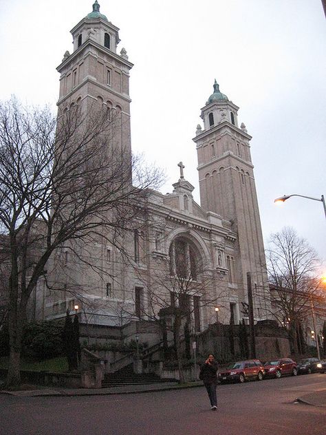 St. James Cathedral, Seattle St James Cathedral Seattle, Washington Scenery, Fremont Seattle, Capitol Hill Seattle, Seattle Trip, Seattle Hotels, Seattle Homes, Beautiful Churches, My Hood