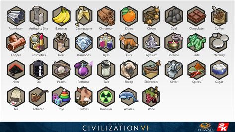 Sam Gauss - Civilization 6 Icons Kristina Of Sweden, Medieval Symbols, Civilization Vi, Icon Sets, Nerd Geek, Icon Set