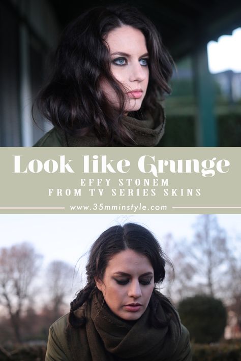 Look like Grunge Effy Stonem - a tutorial on how to recreate the look and make-up of Effy Stonem from Skins. #makeup #beauty #effystonem #effy #skins #portraitphotography #portraite Effy Skins, Effy Stonem Style, From Tv Series, Effy Stonem, Canon 5d Mark Iii, Grunge Look, Beauty Makeup Tips, Fashion Group, Photography Projects