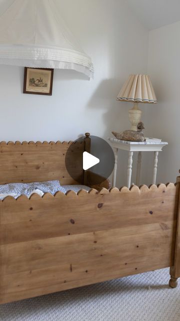 Lindy Dodge on Instagram: "Oh I love it so much. Such a satisfying project! The ikea Leksvik toddler bed has been discontinued for a while but I see it every so often on Facebook Marketplace and Offer Up. You can try searching “extendable toddler bed” “ikea toddler bed” etc. Ikea still sells the extendable mattresses for this type of bed! Because it’s made of solid wood, you can add so much detail, sand it all down and then stain it to match. This whole project cost me around $75 and I love how it turned out." Ikea Bed Aesthetic, Ikea Hurdal, Lindy Dodge, Ikea Extendable Bed, Ikea Twin Bed, Ikea Toddler Bed, Ikea Leksvik, Extendable Bed, Diy Toddler Bed