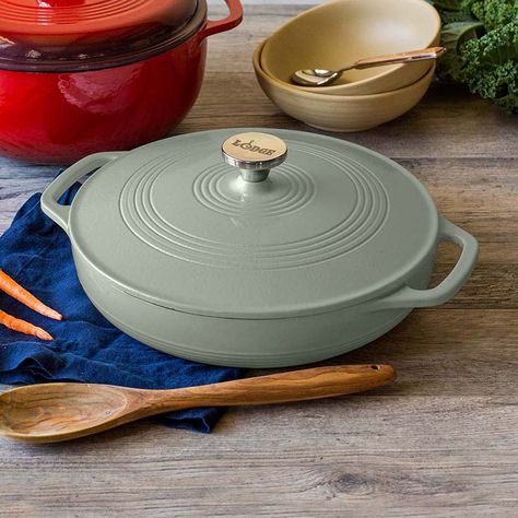 Enameled Casserole | Lodge Cast Iron Casserole Dish Recipes, Caserole Recipes, Lodge Cookware, Lakehouse Kitchen, Cast Iron Skillet Cooking, Cast Iron Casserole Dish, Cast Iron Casserole, Enameled Cast Iron Cookware, Enamel Cookware