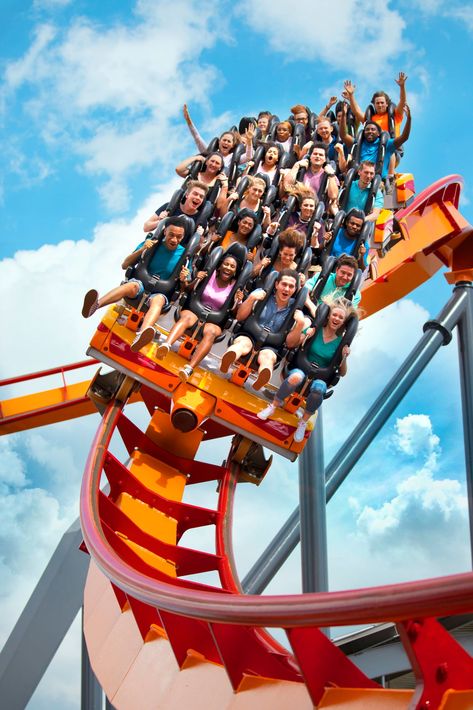 Firebird is a floorless roller coaster located at Six Flags America in Prince George's County, Maryland. Film Moodboard, Six Flags America, Six Flag, 6 Flags, Minecraft Inspo, Roller Coasters, Fun Fair, Six Flags, Amusement Parks