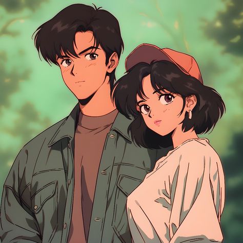 90s Anime Couple, Magical Girl Aesthetic, 90s Art, Paper Architecture, Romantic Anime Couples, Story Ideas Pictures, Anime Couple, Anime Monochrome, Anime Love Couple