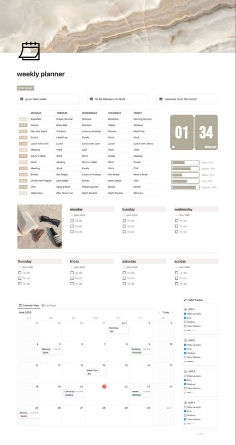 Notion Google Calendar, Notion Agenda Template, Notion Set Up, Google Calendar Organization, Notion Calendar Template, Notion Habit Tracker Template, Notion Habit Tracker, Notion Calendar, Notion Inspiration