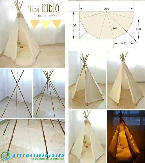 Tipi... ... Oppgaver For Barn, Diy Tipi, Perlengkapan Bayi Diy, Diy Teepee, Tom Sawyer, Teepee Tent, Baby Diy, Boy Room, Diy Baby Stuff