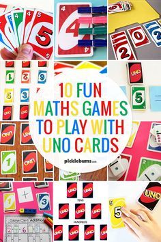 Easy Math Games, Math Card Games, Maths Games, Uno Cards, Math Games For Kids, Fun Math Games, Games And Activities, Simple Math, Homeschool Math