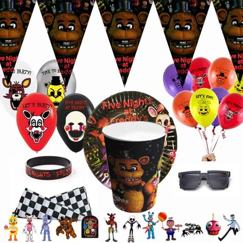 Fnaf Funtime Freddy, Fnaf Birthday, Funtime Freddy, Birthday Cup, Kids Party Supplies, Decorations Party, Paper Cups, Party Tableware, Tableware Set