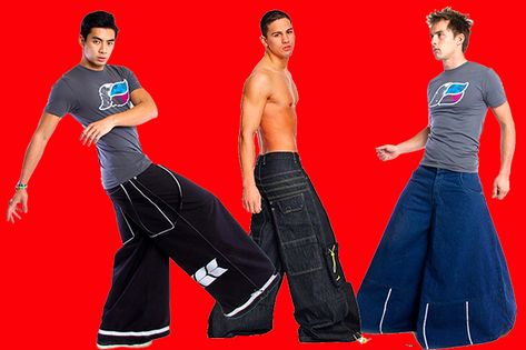 Jnco Jeans Outfit, 90s Rave Fashion, 90s And 2000s Fashion, Phat Pants, 2000s Men, 2000 Clothes, Rave Pants, 90s Teen, Bee Bop