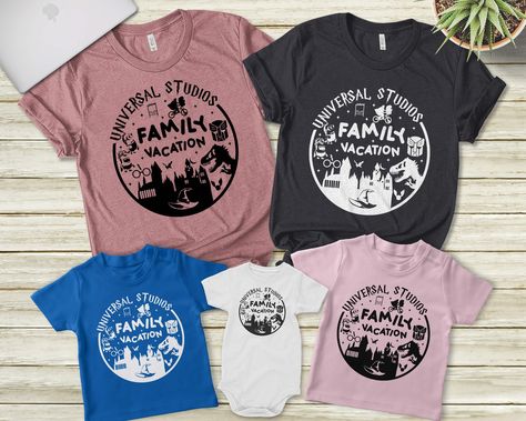 Universal Studios Shirt Family Vacation 2021 Shirt Universal | Etsy Universal Tshirts, Matching Family Shirt, Universal Shirts, Disney Vacation Shirts, Graduation Funny, Universal Studios Orlando, Family Vacation Shirts, Family Shirts Matching, Family Reunions