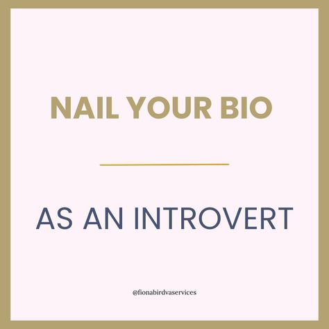 One really good thing an introvert can do is make sure they are using their BIO well as this is a great way to show people who we are without needing to put ourselves out there initially. You get to grab peoples attention, before they start to look at your content. It needs to count. Optimising your Insta bio can help you attract the right followers and make a great first impression. Here are 4 things that make your bio stand out. Identify Your Niche You need to communicate who you are a... Insta Bio For Introverts, Insta Bio, First Impression, Being Used, Things That, To Look, That Look, Make Your, Good Things