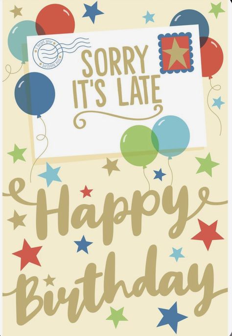 Belated Happy Birthday Wishes, Belated Birthday Greetings, Belated Happy Birthday, Happy Birthday Clip Art, Belated Birthday Wishes, Happy Birthdays, Bday Wishes, Birthday Card Sayings, Birthday Greetings Friend