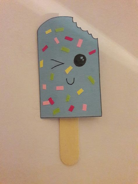 Paleta de helado kawai Scrapbooking Ideas, Wall Clock, Clock, Bts, Birthday, Molde