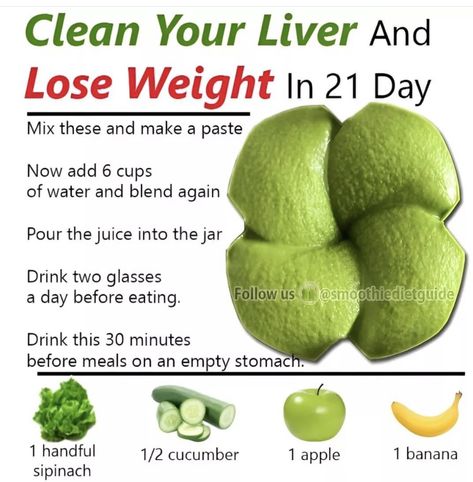 Clean Liver, Clean Your Liver, Healthy Juice Recipes, Healthy Liver, Healthy Drinks Recipes, Fat Loss Diet, The Liver, Healthy Juices, Lose 20 Pounds