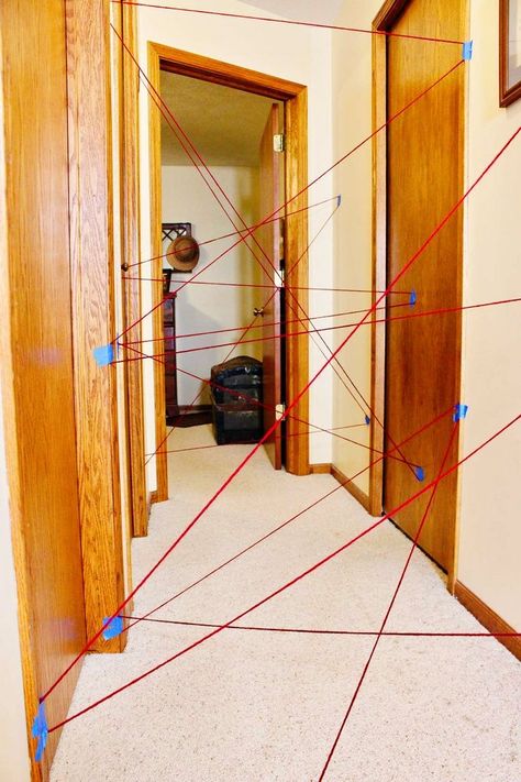 Indoor Obstacle Course, Laser Maze, Escape Room Challenge, Escape Room For Kids, Detective Game, Diy Halloween Games, Spy Party, Vbs Themes, Mazes For Kids