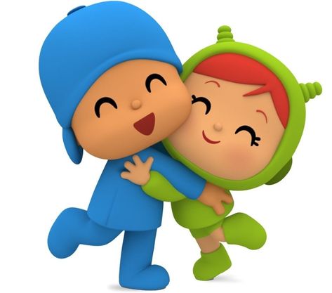 Couple Characters Cartoon, Pocoyo Matching Pfp, Pocoyo Couple, Pocoyo And Nina, Pocoyo Pfp, Pocoyo Nina, Pp Couple Lucu, Popoyo, Imessage Sticker