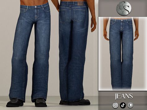 The Sims Resource - William Jeans (Adult Male) Sims 4 Mens Jeans, Cc Men Clothes Sims 4, Sims 4 Baggy Jeans Cc Male, Sims 4 Guy Cc Clothes, Clothes Cc Sims 4 Male, Sims 4 Cc Country Clothes Male, Sims 4 Male Jeans Cc, Sims 4 Pants Male, Men Clothes Cc Sims 4