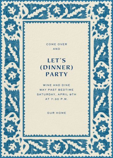 Customize 'Paper Cutout Border' Dinner Party Invitation online and send via email, text message, or a shareable link. Instantly track deliveries and opens, and message recipients. Formal Gala Invitation, Garden Dinner Party Invitation, Fall Dinner Party Invitations, Birthday Dinner Party Themes, January Dinner Party, Dinner Parties Aesthetic, Aesthetic Invitations, Dinner Invitation Design, Party Invitations Design