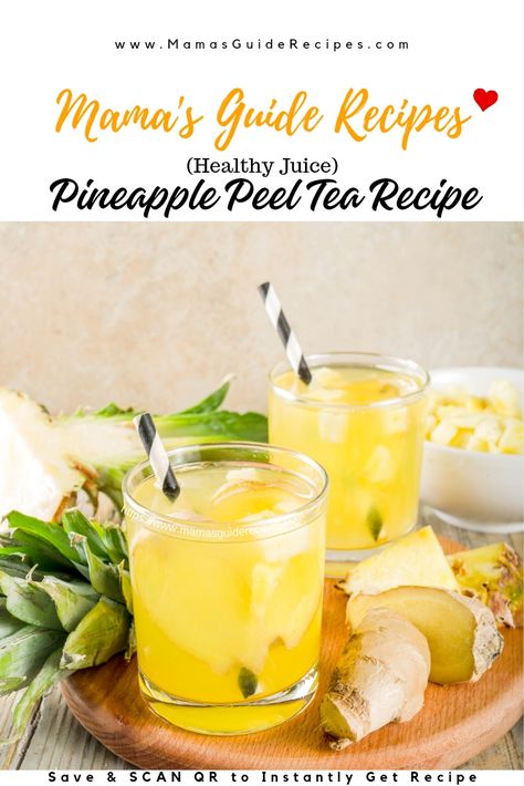 Pineapple Peel Tea Recipe, Pineapple Peel Tea, Leftover Pineapple, Healthy Teas Recipes, Pineapple Core, Red Velvet Cheesecake Brownies, Pineapple Tea, Jello Dessert, Skin Drinks