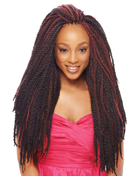 2X MAMBO TANTALIZING TWIST BRAID 14″, 18″ Afro Twist Braid, Kanekalon Braids, Wedding Hair Colors, Afro Twist, Hair Bun Maker, Twist Braid, Braid In Hair Extensions, Braiding Hair, Haircuts For Long Hair