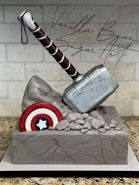 Cake Themes, Winter Wedding Cake, Superhero Cake, Birthday Inspo, 16th Birthday, Super Heroes, Super Hero, Thor, Cake Designs