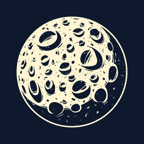 Moon Craters, Wood Moon, Sublimacion Ideas, Moon Vector, Moon Logo, Moon Images, Moon Graphic, Moon Illustration, Graphic Design Layouts