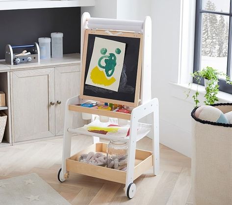 Holiday Gift Guide: Educational Gifts For Kids West Elm Kids, Art Easel, Painted Cups, Magnetic White Board, Playroom Furniture, Learning Toys, West Elm, Pottery Barn Kids, White Board