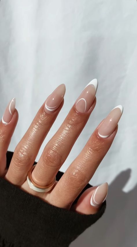 2024 Almond Nails, Sade Nails Art, Business Nails Classy, Minimalist Nails Almond, Office Nails Classy, Simplistic Nails, Neon Pink Nail Polish, Oval Nails Designs, February Nails