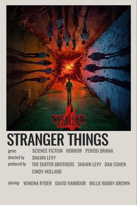 Alternative Minimalist Album Covers Stranger Things, Stranger Things Cover, Stranger Things Posters, Movie Stranger Things, Poster Stranger Things, Think Poster, Movie Character Posters, Iconic Movie Posters, Movie Card