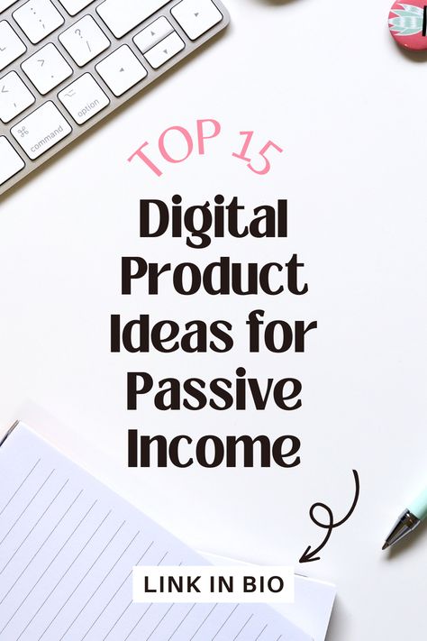 Unlock your potential with these 15 digital product ideas that can generate passive income. Start building your online business today! #DigitalProducts #PassiveIncome #OnlineBusiness #Entrepreneurship #MoneyMakingIdeas Passive Income Ideas For Women, Easy Passive Income, Passive Income Ideas, Teaching Videos, Creating Passive Income, Passive Income Streams, Unlock Your Potential, Product Ideas, Sales Funnels