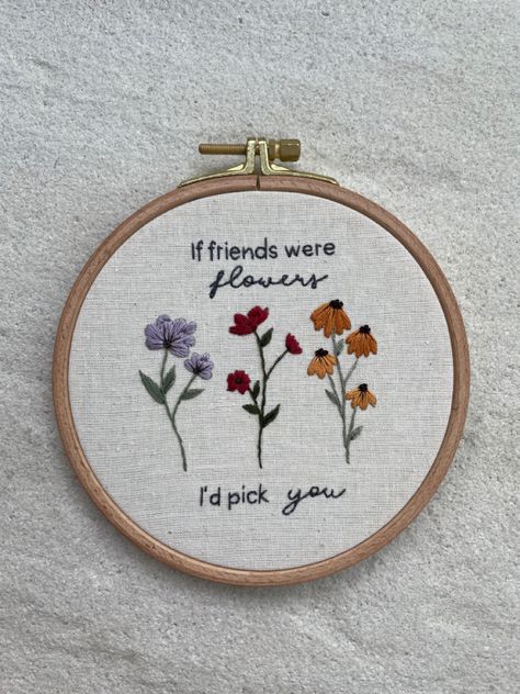 Embroidery Christian Patterns, Best Friend Embroidery Design, Friend Embroidery Gift Ideas, Bff Embroidery, Embroidery Gifts For Friends, Best Friends Embroidery, Best Friend Embroidery, Bible Verse Embroidery, Friend Embroidery