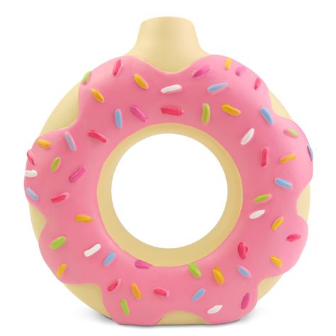 PRICES MAY VARY. A great addition to colorful your life- The donut donut-shaped vase will add a perfect touch to your donut-themed home decor like the tiered tray, bookshelf, coffee bar, kitchen table, nursery decor, or birthday party table centerpiece. Modern round vase decor- The package includes a pc round vase with colorful sprinkles to complete your doughnut home decor. Mini standing size- The height of this donut vase is 5.7'', neck diameter is 1'', suitable for holding pampas grass, and d Sweet One Table Centerpieces, Donut Centerpiece Ideas, Bookshelf Coffee Bar, Bar Kitchen Table, Table Decorations Birthday, Donut Table, Donut Birthday Party Decorations, Pastel Kitchen Decor, Donut Decor