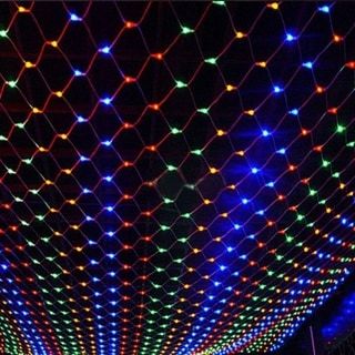 96 LED Net Grid String Light Decorate Garden Fairy Light Christmas Wedding Party Holiday Light US Plug (Multi), Multicolor, Coutlet Patio 2023, Shower Lights, Christmas Net Lights, Led Window, Meteor Lights, Fairy Lights Garden, Flexible Led Light, Rain Lights, Led Curtain Lights