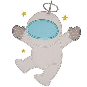 Astronaut applique Outer Space Baby Quilt, Space Baby Quilt, Applique Pictures, Planet Applique, Fall Applique, Easter Applique, Halloween Applique, Design For Embroidery, Holiday Embroidery