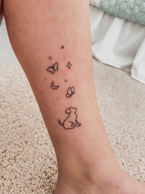 Be A Goldfish Tattoo, Dainty Dog Tattoos, Dog Tattoo Ideas Minimalist, Tattoos Inspos, Iris Tattoo, Tattoo Apprenticeship, Tattoo Hand, Inspiration Tattoo, Tattoo Cover Up