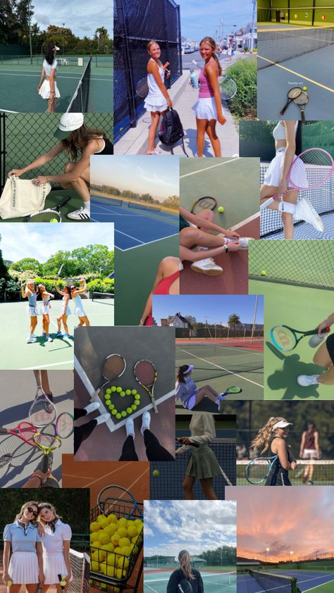 Tennis aesthetic collage Tennis Collage, Tennis Aesthetic, Aesthetic Collage, Healthy Lifestyle, Tennis, Lifestyle, Collage